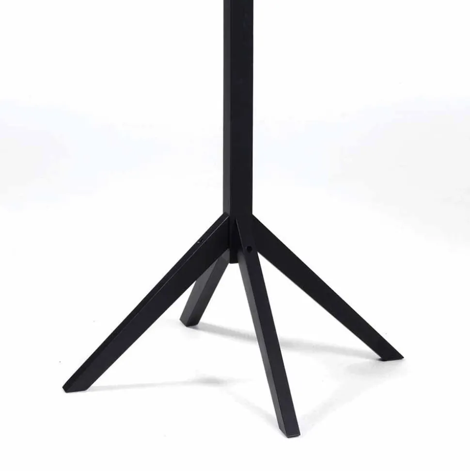 Holz Garderobenständer in Schwarz lackiert - Geskan