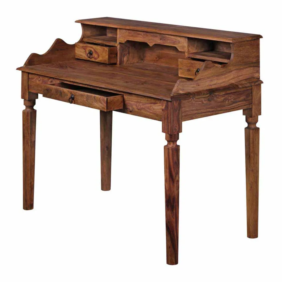 Holz Schreibtisch Pisinon im Landhausstil
