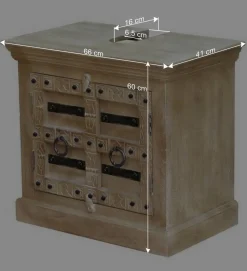 Holz Waschbeckenschrank im Shabby Chic Stil - Abid
