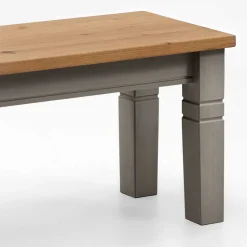 Holzbank Cempino in Grau Kiefer massiv