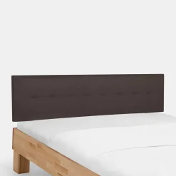 Holzbett Abraham mit Polsterkopfteil (dreiteilig)