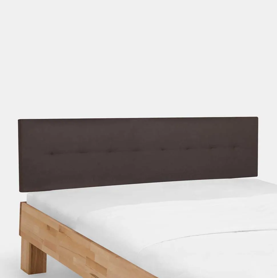 Holzbett Abraham mit Polsterkopfteil (dreiteilig)