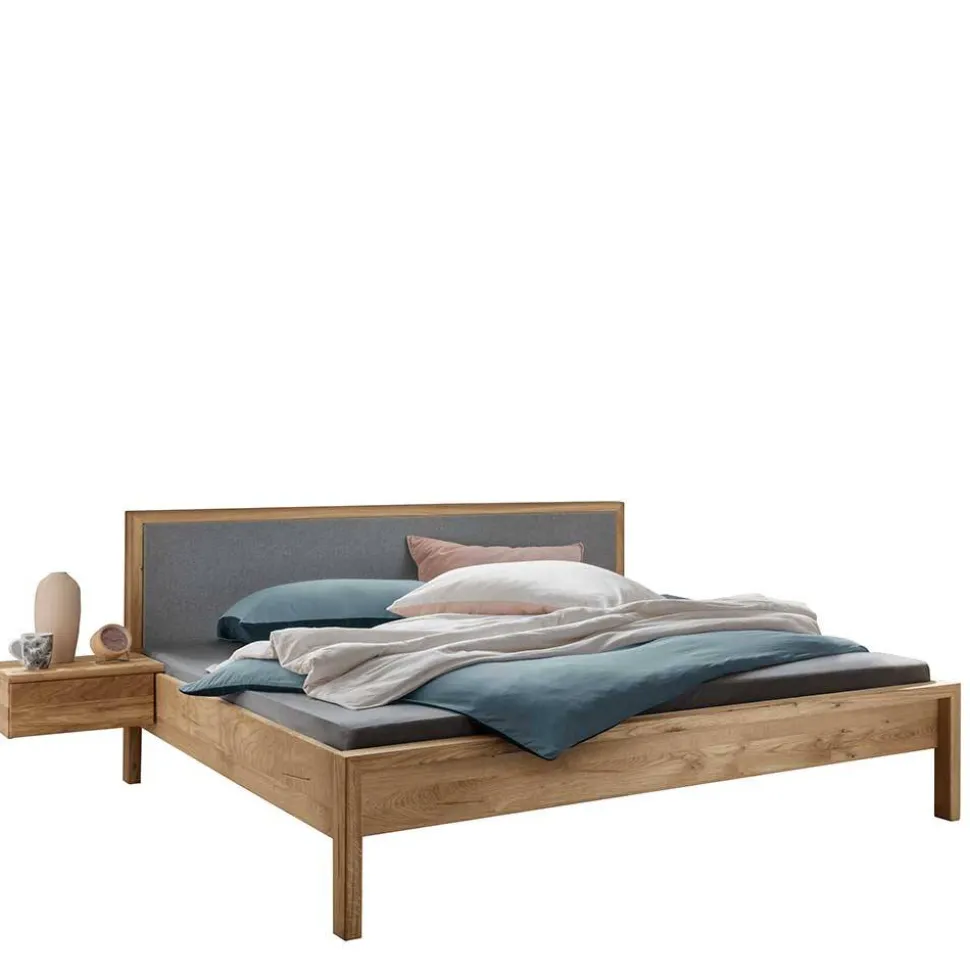 Holzbett aus Wildeiche in 140x200 cm - Martinez