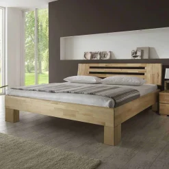 Holzbett Life in Kernbuche natur geölt