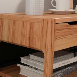 Holzbett mit Kopfteil aus Kernbuche geölt - Daan