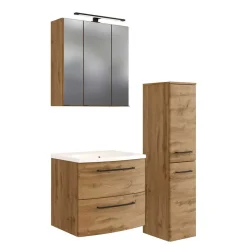 Holzdekor Badausstattung Möbel - Arazony (dreiteilig)