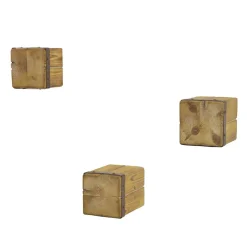 Holzklotz Wandregale aus Tanne - Vicetto (dreiteilig)