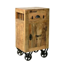 Holzkommode Indri auf Rollen