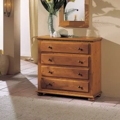 Holzkommode Lerobonica aus Fichte massiv lackiert