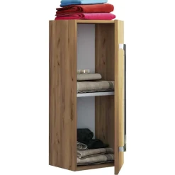 Holzoptik Badezimmer Möbel - Karin (vierteilig)