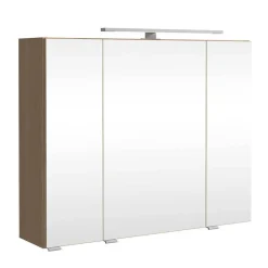 Holzoptik Badezimmermöbel Set - Leitha (fünfteilig)