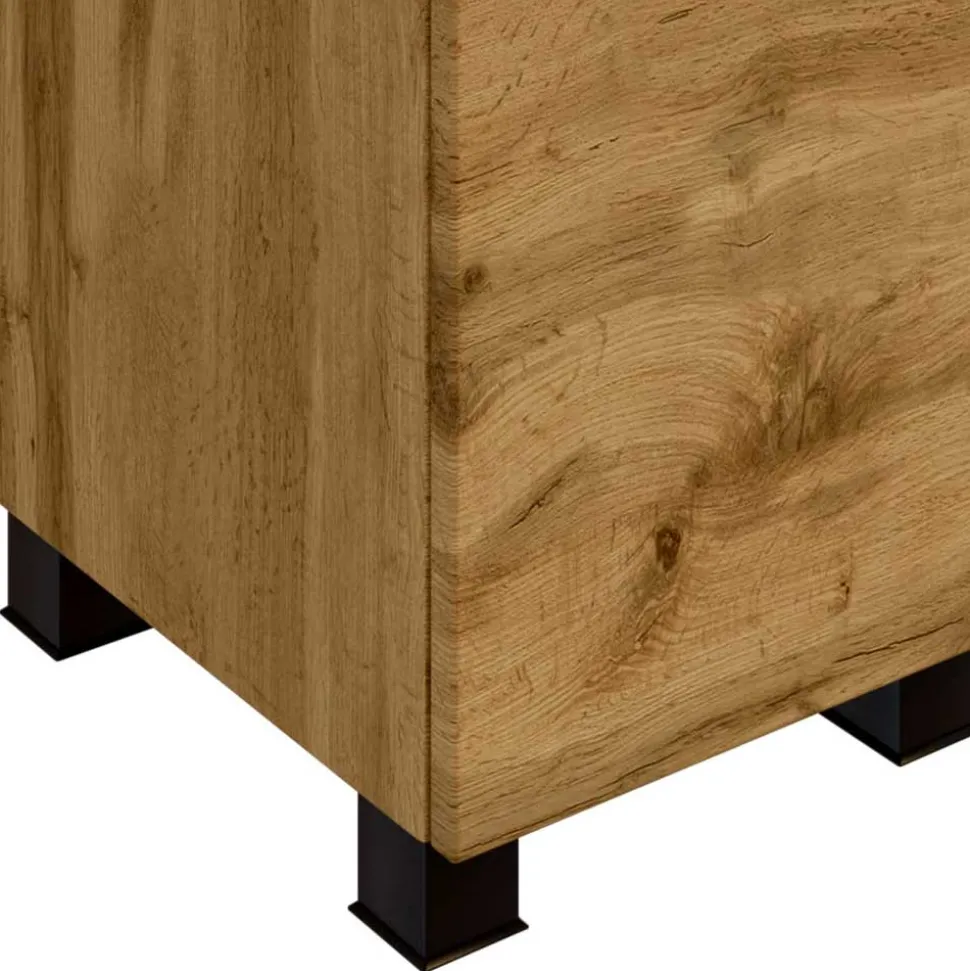 Holzoptik Bad-Unterschrank stehend oder hängend - Arazony