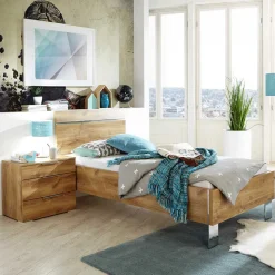 Holzoptik Bett in Plankeneiche - Dagidoyo