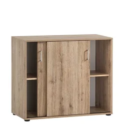 Holzoptik Ordnerschrank mit Schiebetüren - Jytte