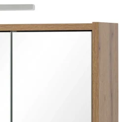 Holzoptik Spiegelschrank fürs Badezimmer - Nelorena