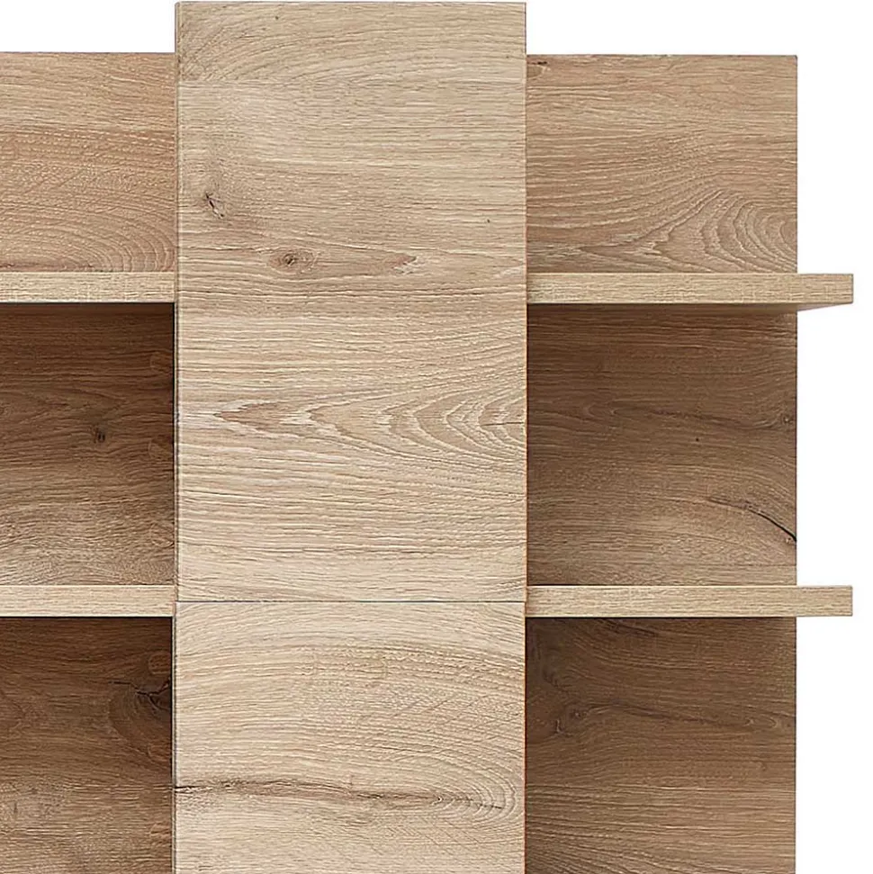 Holzoptik TV Anbauwand Set - Zelio (dreiteilig)