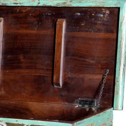 Holztruhe dekorativ mehrfarbig gestaltet - Zinatella