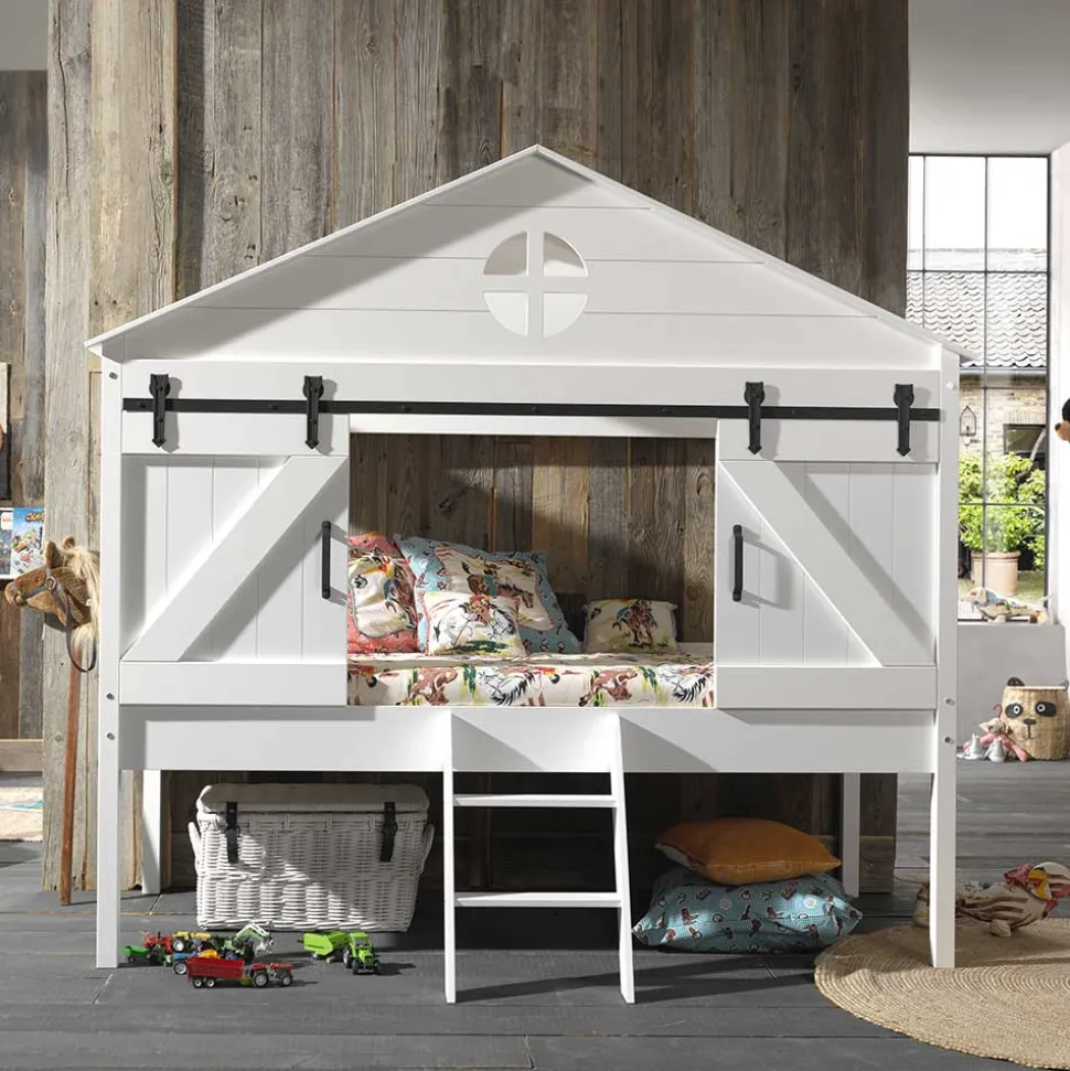 Hütten Spielbett halbhoch - Elias