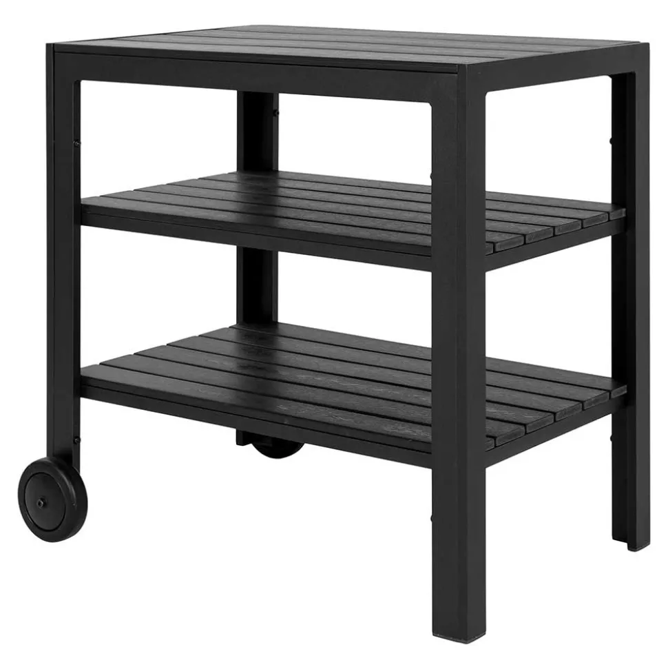 Indoor und Outdoor Servierwagen in Schwarz - Jeman