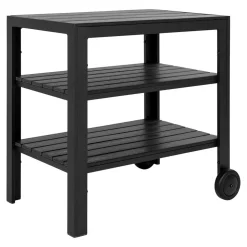 Indoor und Outdoor Servierwagen in Schwarz - Jeman