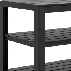 Indoor und Outdoor Servierwagen in Schwarz - Jeman