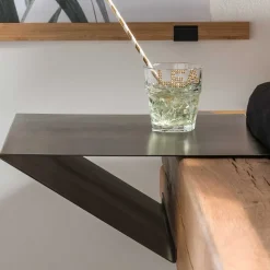 Industrial Balkenbett mit Metallkufen - Magie