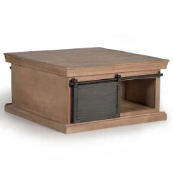 Industrial Chic Couchtisch mit Stauraum - Jantonia