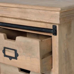 Industrial Chic TV Lowboard mit Schiebetüren - Jantonia