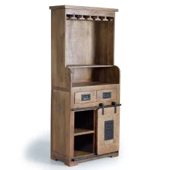 Industrial Design Barschrank aus Mangoholz - Semian