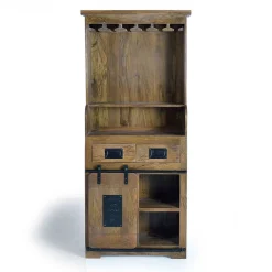 Industrial Design Barschrank aus Mangoholz - Semian