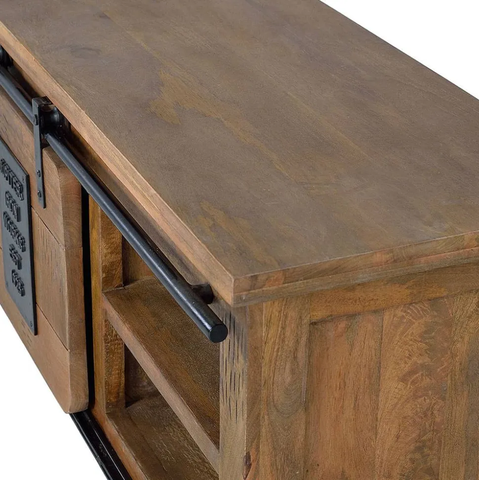 Industrial Design TV Board aus Mangoholz - Semian