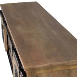 Industrial Design TV Lowboard aus Mangoholz - Semian