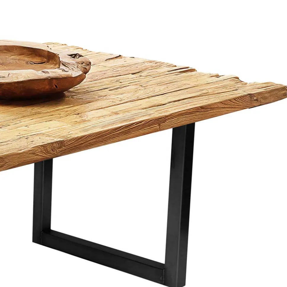 Industrial Esstisch aus rustikalem Teak Altholz - Chats