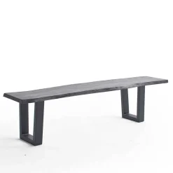 Industrial Esstischbank in Akazie Grau - Facanella