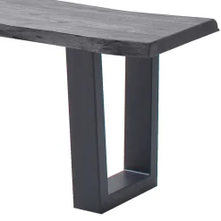 Industrial Esstischbank in Akazie Grau - Facanella