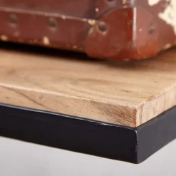 Industrial Garderobe mit Hutboden aus Akazie - Seletana