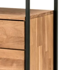 Industrial Highboard aus Wildeiche und Stahl - Ingbo