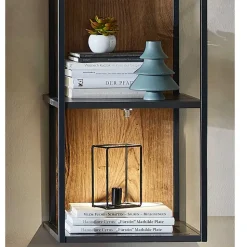 Industrial Hängeregal in Dekor Eiche Dunkel - Xindus