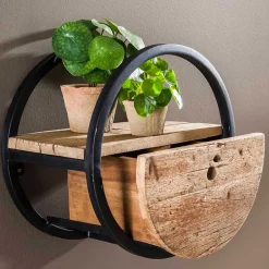 Industrial Hängeregal mit Schublade - Bahirah