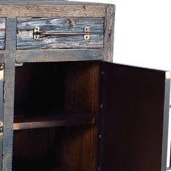 Industrial Kombi-Kommode aus Altholz - Stock