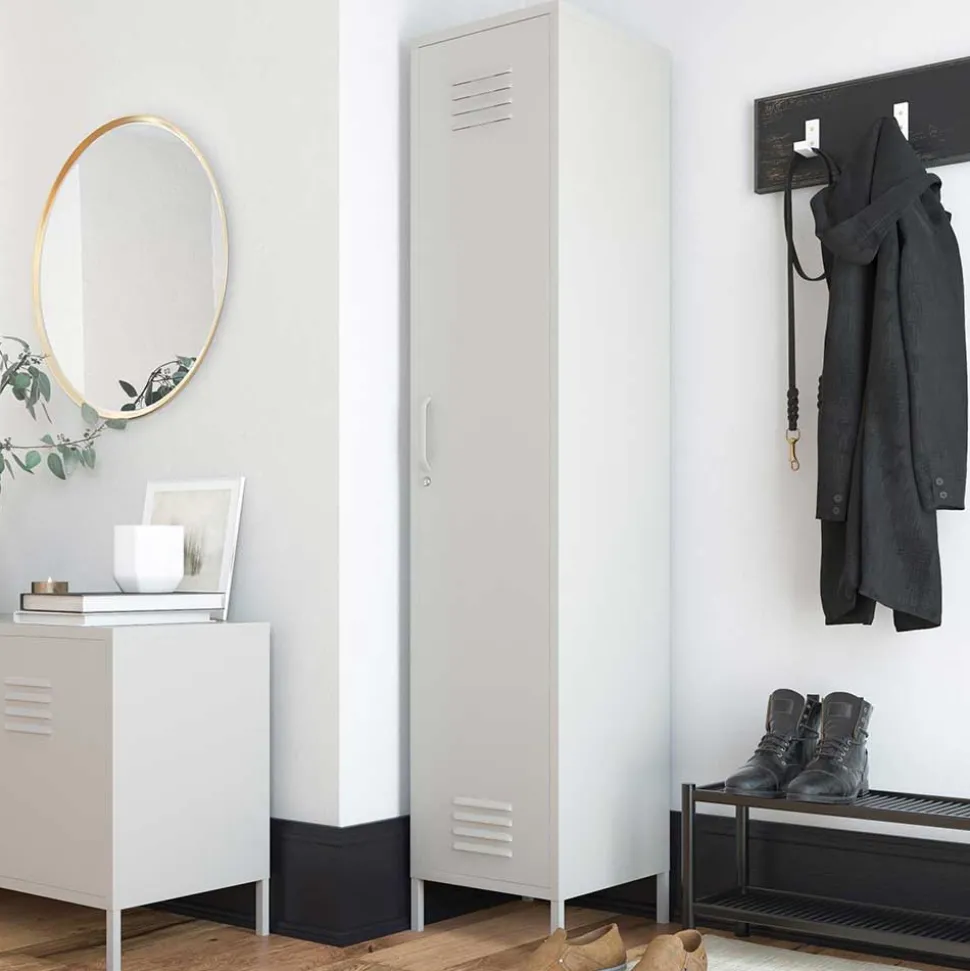 Industrial Metallspind in Taupe - Faktura