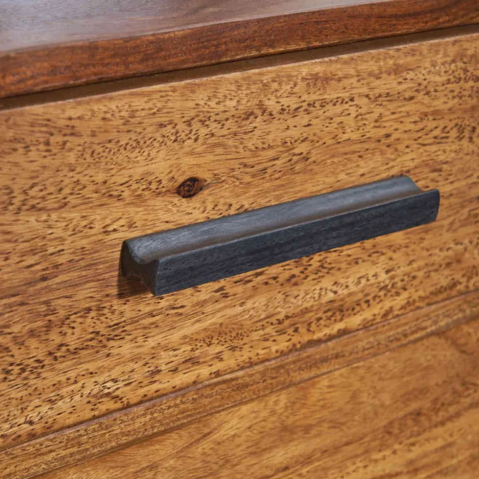 Industrial Nachtschrank mit Schublade und Tür - Vacca