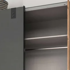 Industrial Schiebetürenschrank zweifarbig - Janeiro