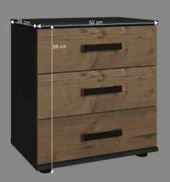 Industrial Schlafzimmereinrichtung Set - Ardila (vierteilig)