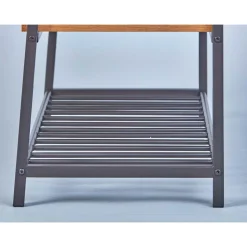 Industrial Schuhbank in Wildeiche Optik - Vedrico