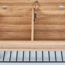 Industrial Schuhbank in Wildeiche Optik - Vedrico