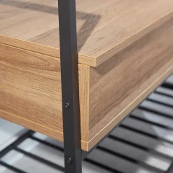 Industrial Schuhbank in Wildeiche Optik - Vedrico