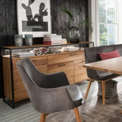 Industrial Sideboard aus Wildeiche und Stahl - Ingbo