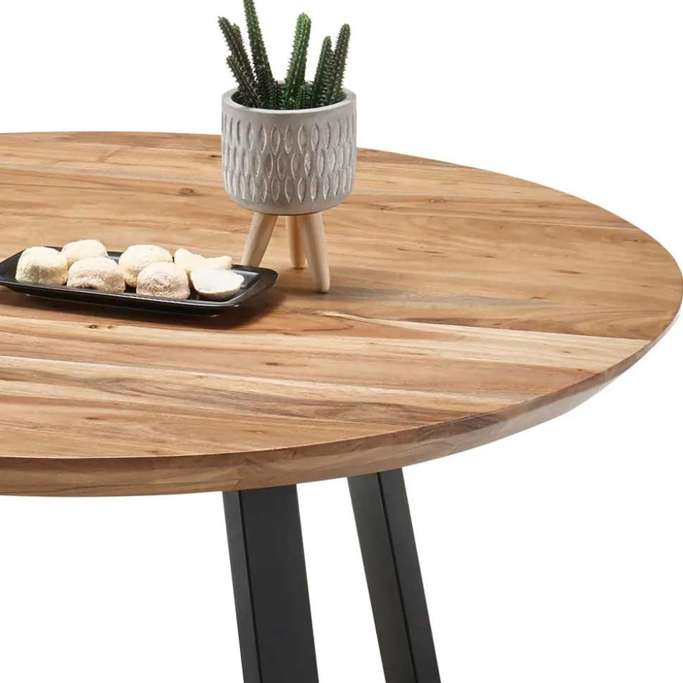 Industrial Sofatisch aus Akazie Massivholz - Mexicano