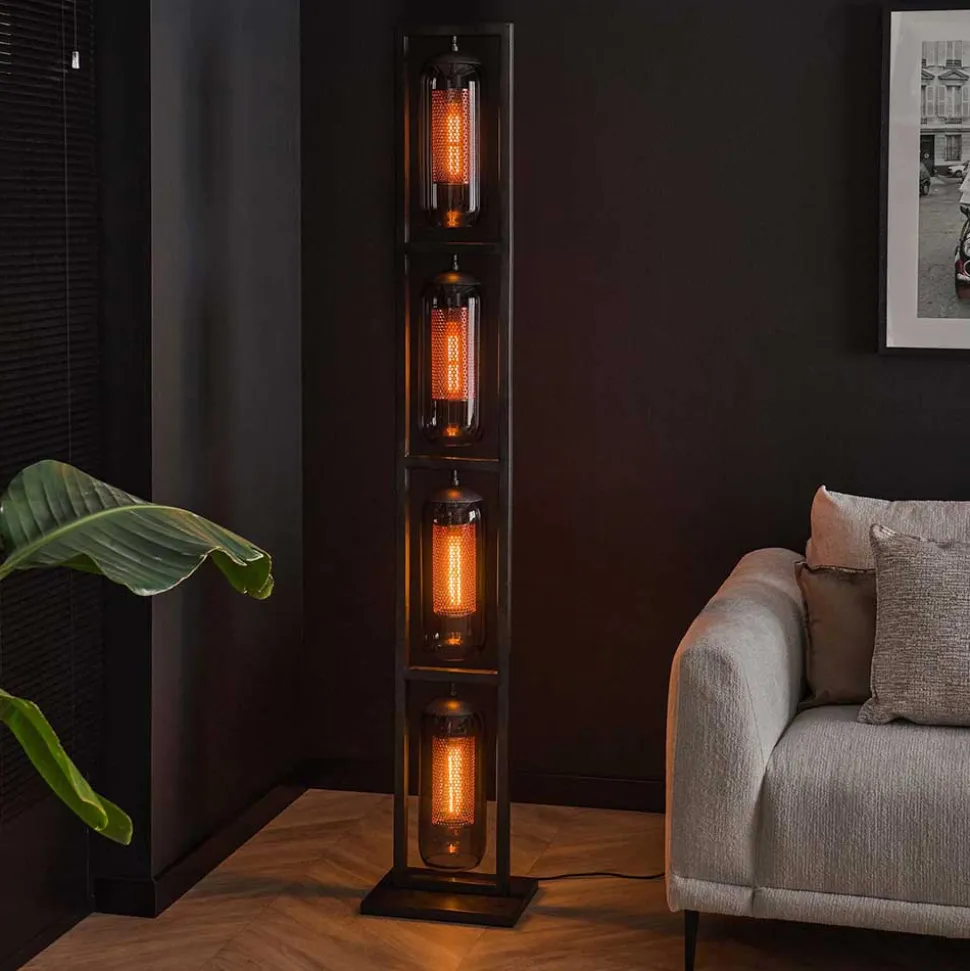 Industrial Stehleuchte 4-flammig - Shoff